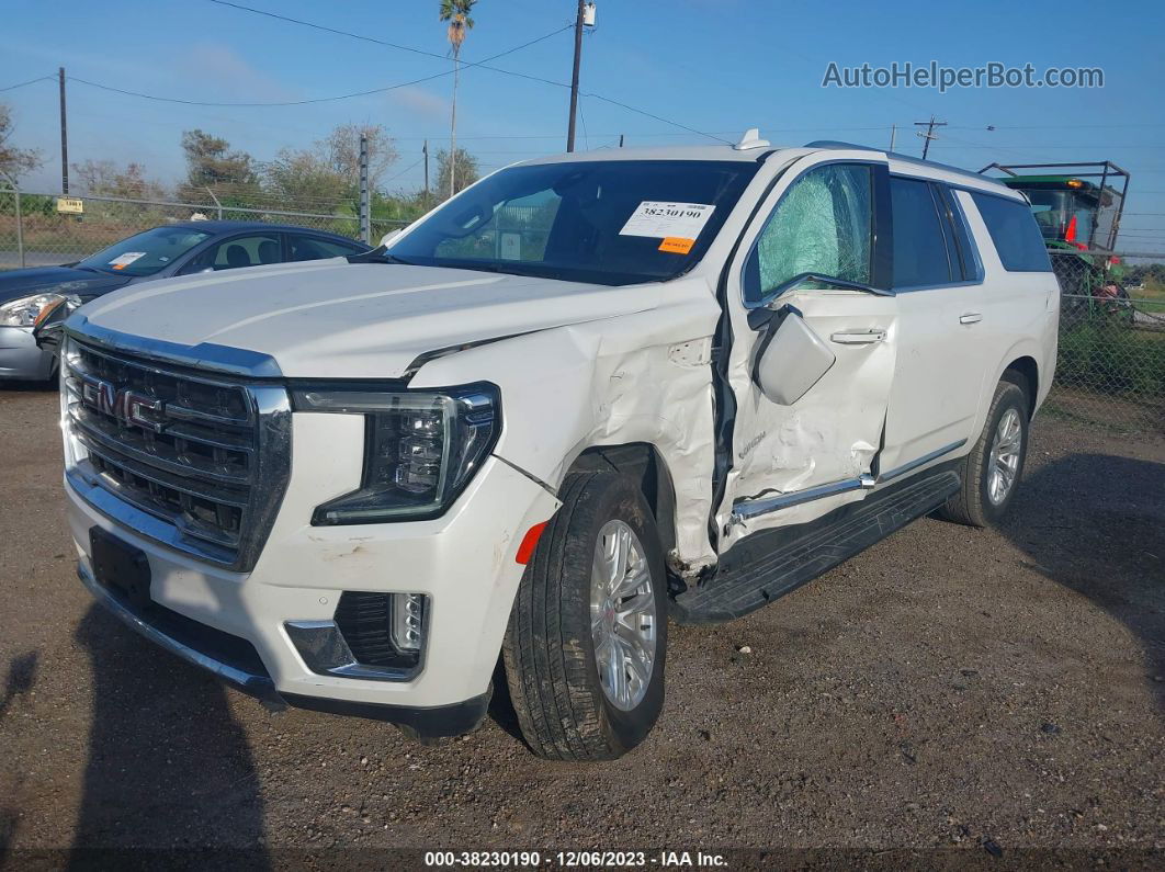 2021 Gmc Yukon Xl 2wd Slt White vin: 1GKS1GKD2MR368233