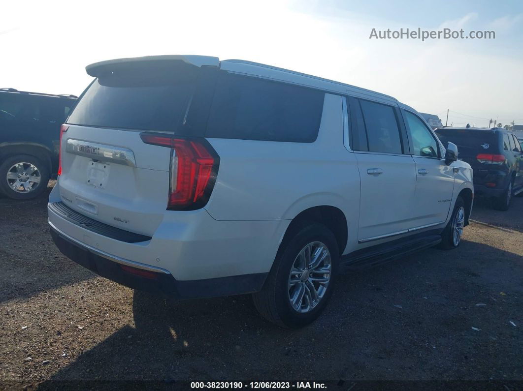 2021 Gmc Yukon Xl 2wd Slt White vin: 1GKS1GKD2MR368233