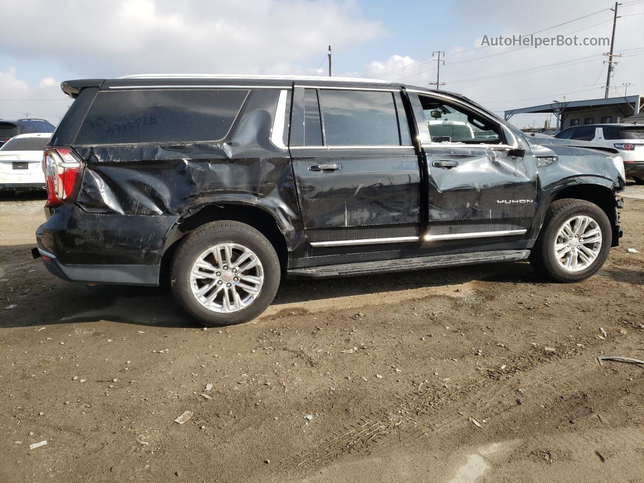 2021 Gmc Yukon Xl C1500 Slt Black vin: 1GKS1GKD6MR366338