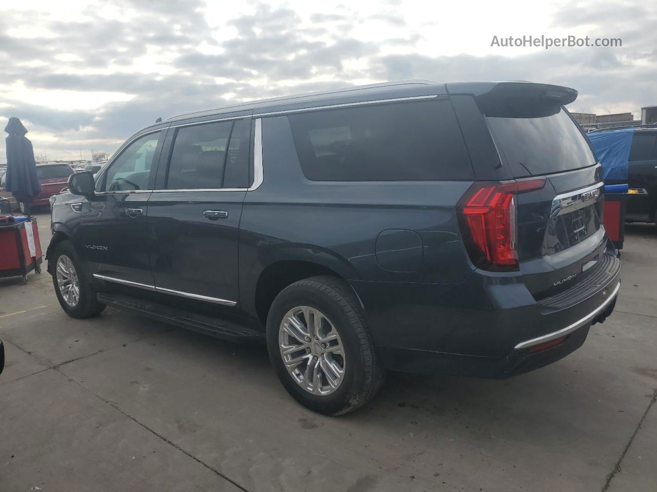 2021 Gmc Yukon Xl C1500 Slt Синий vin: 1GKS1GKD6MR368185