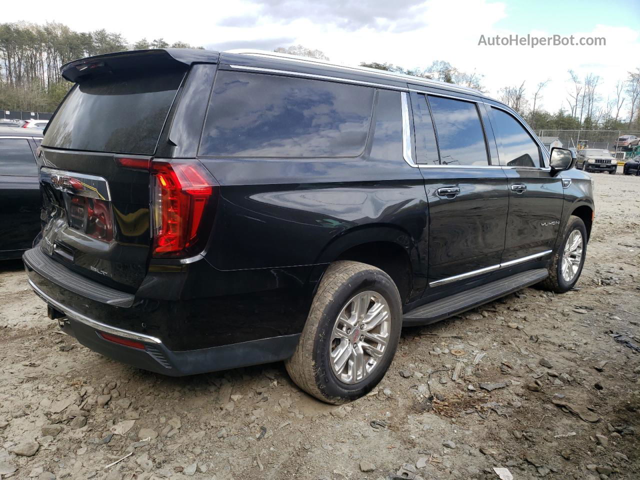 2021 Gmc Yukon Xl C1500 Slt Black vin: 1GKS1GKD7MR174135