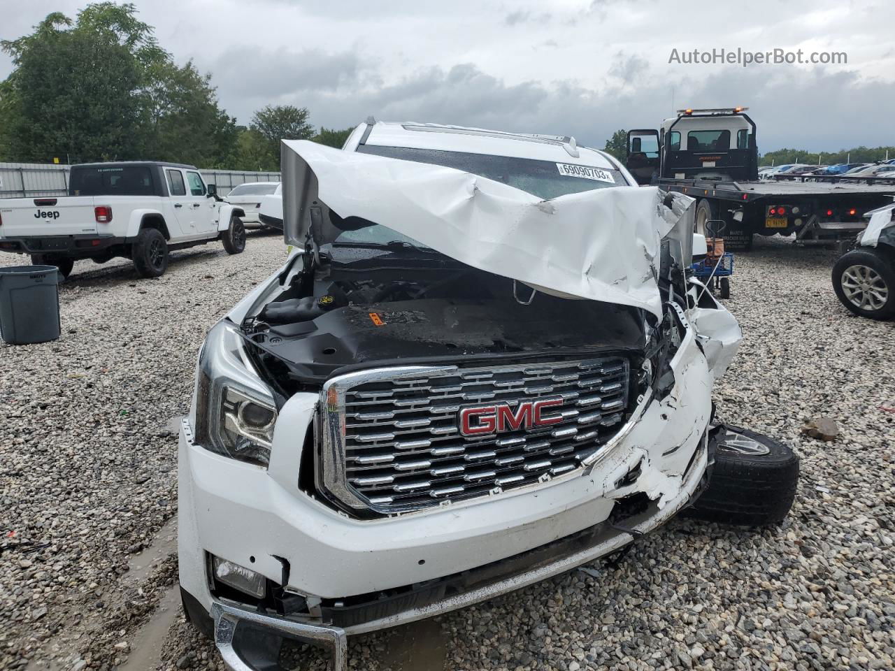 2020 Gmc Yukon Xl Denali White vin: 1GKS1HKJ2LR269583