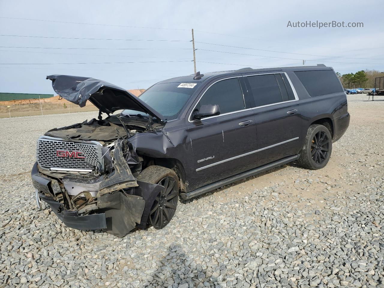 2017 Gmc Yukon Xl Denali Black vin: 1GKS1HKJ8HR307048