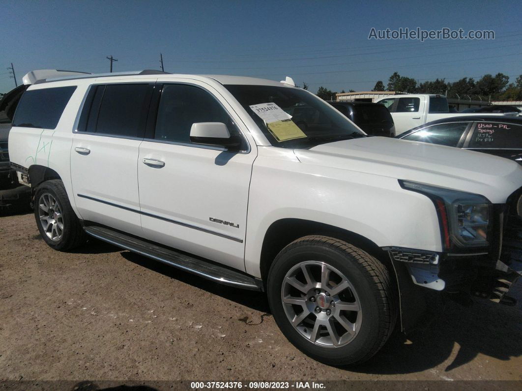 2020 Gmc Yukon Xl 2wd Denali White vin: 1GKS1HKJ9LR176611