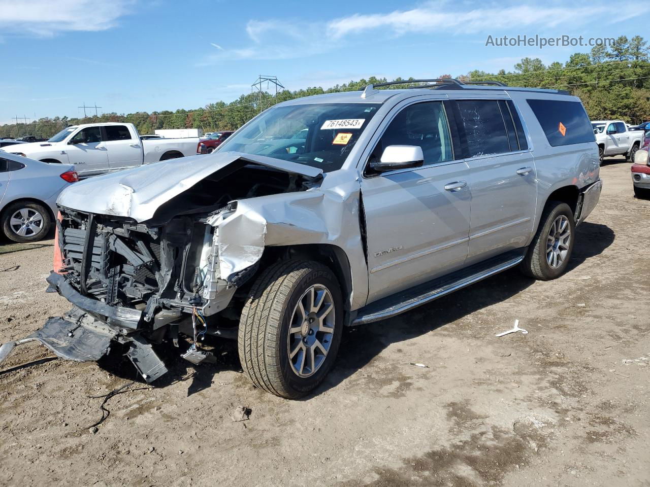 2020 Gmc Yukon Xl Denali Silver vin: 1GKS1HKJ9LR209509