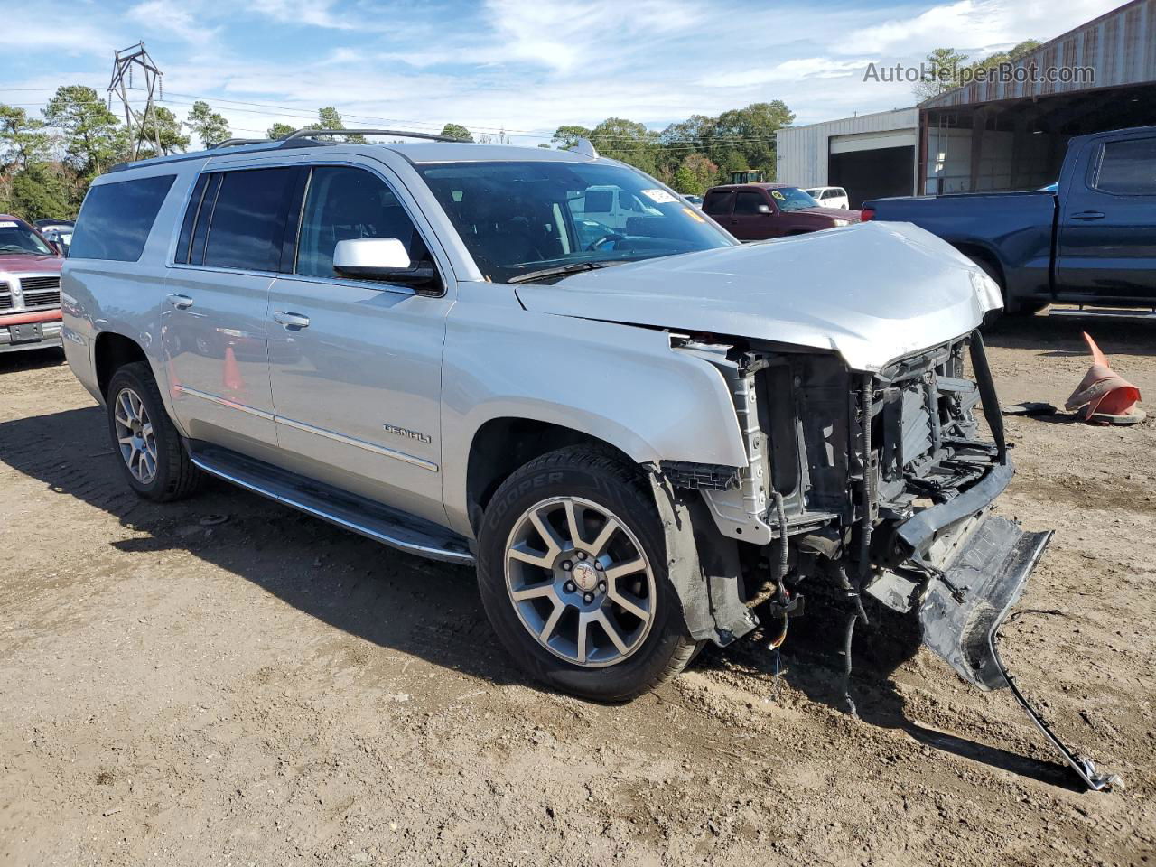 2020 Gmc Yukon Xl Denali Silver vin: 1GKS1HKJ9LR209509