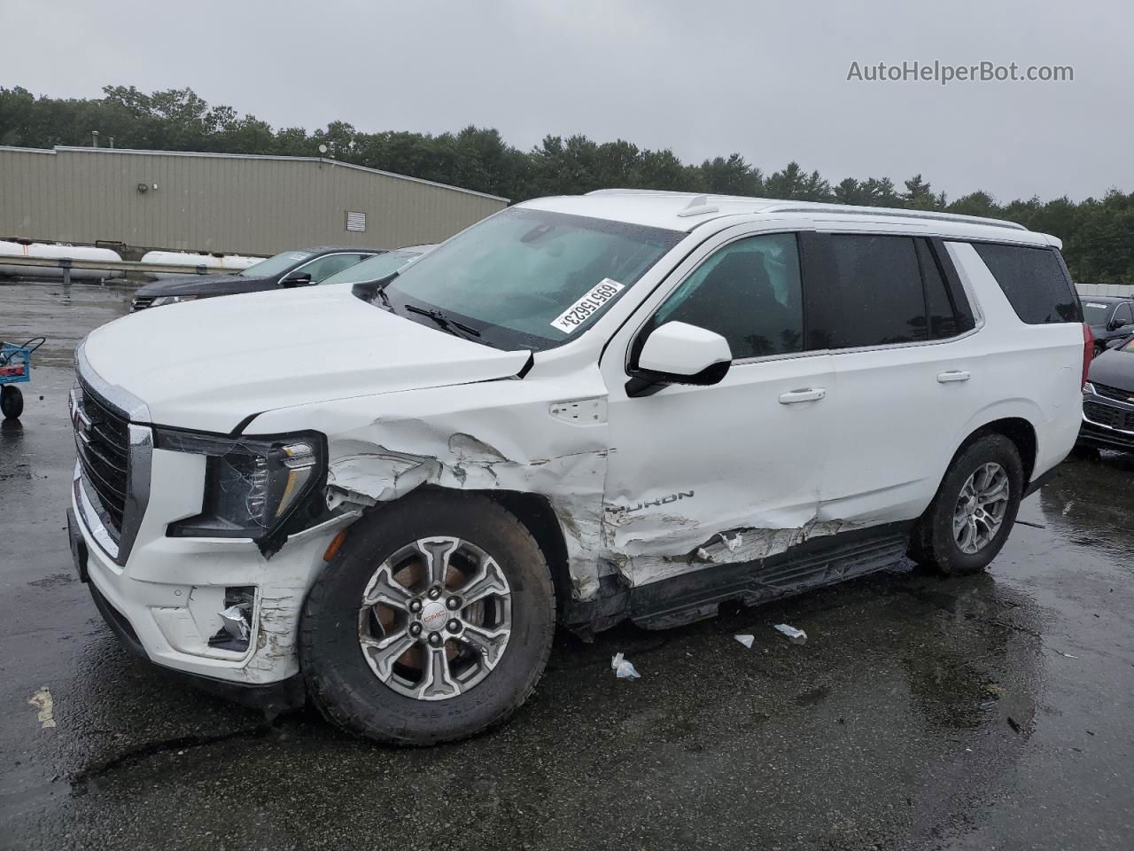 2021 Gmc Yukon Sle White vin: 1GKS2AKD7MR219925