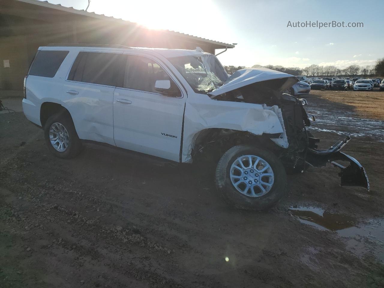 2020 Gmc Yukon Slt White vin: 1GKS2BKC0LR184169