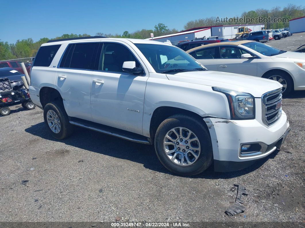 2020 Gmc Yukon 4wd Slt White vin: 1GKS2BKC1LR209211