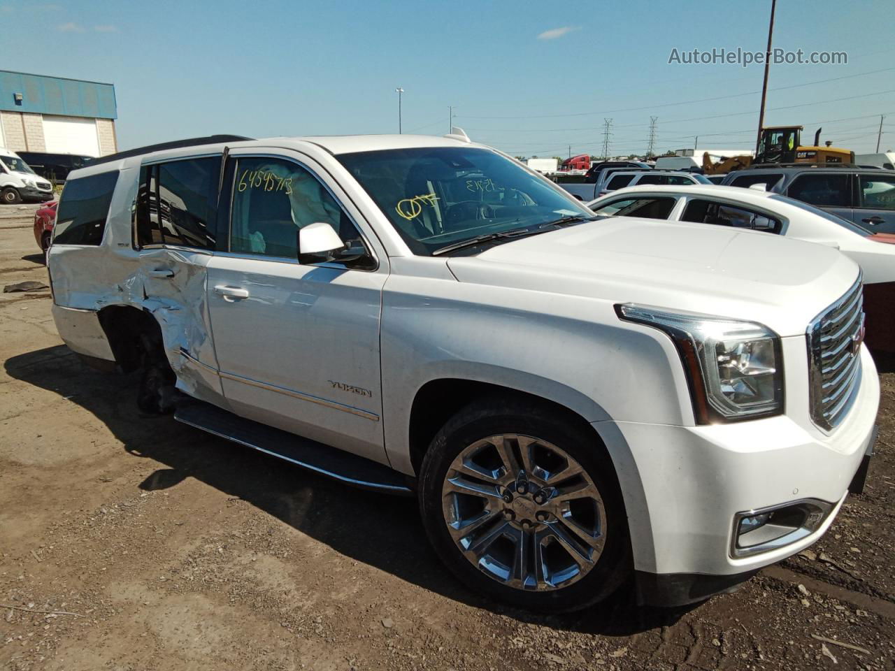 2017 Gmc Yukon Slt White vin: 1GKS2BKC3HR393185