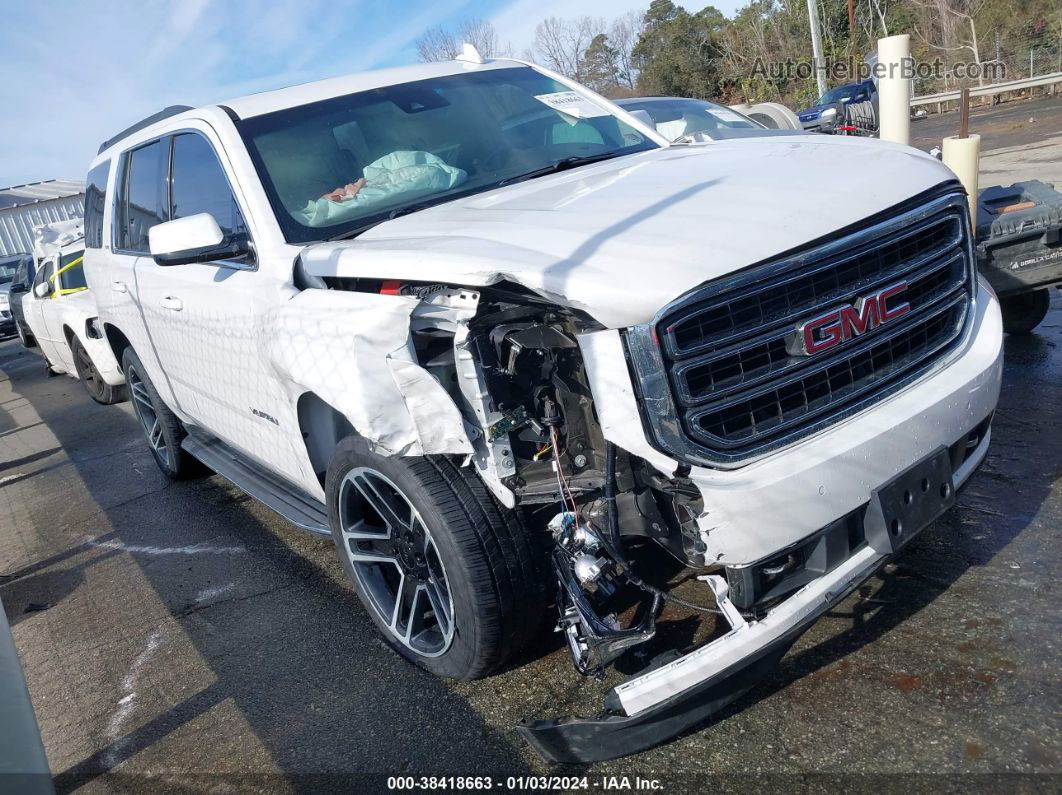 2020 Gmc Yukon 4wd Slt White vin: 1GKS2BKC5LR154228