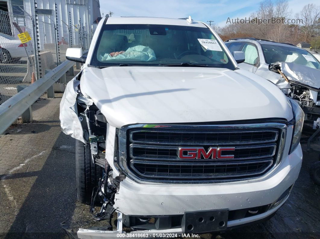 2020 Gmc Yukon 4wd Slt White vin: 1GKS2BKC5LR154228