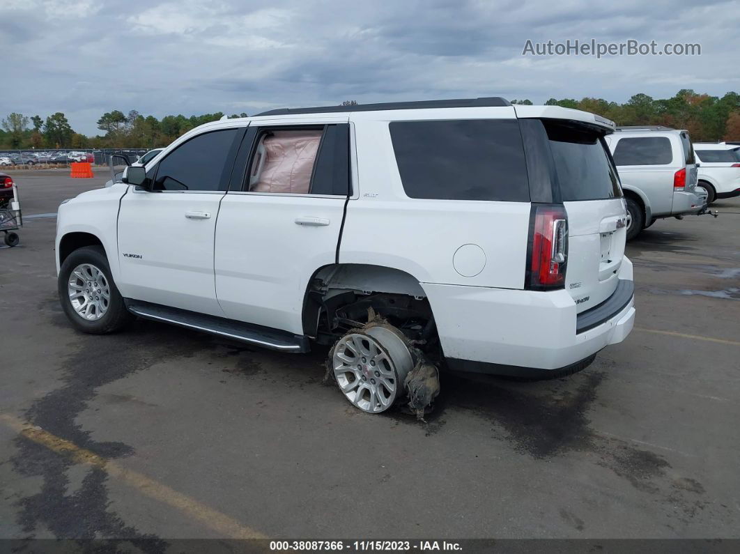 2020 Gmc Yukon 4wd Slt White vin: 1GKS2BKC6LR206756