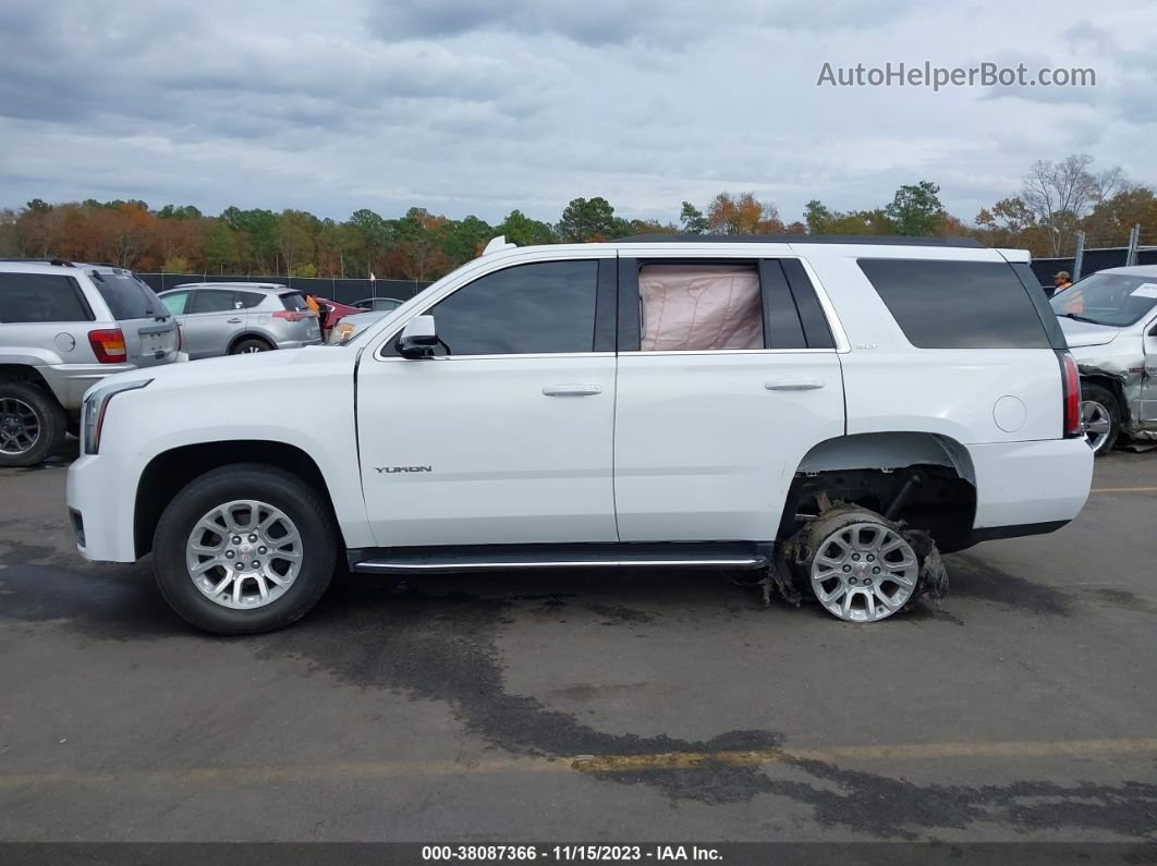 2020 Gmc Yukon 4wd Slt White vin: 1GKS2BKC6LR206756