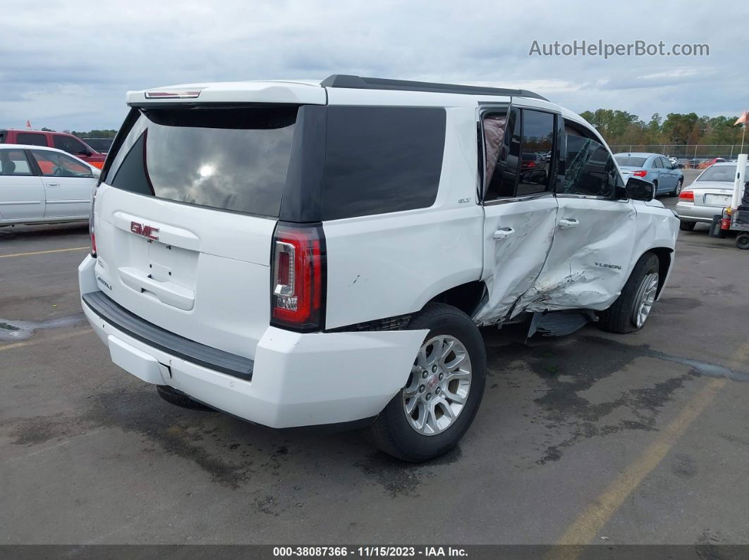 2020 Gmc Yukon 4wd Slt White vin: 1GKS2BKC6LR206756