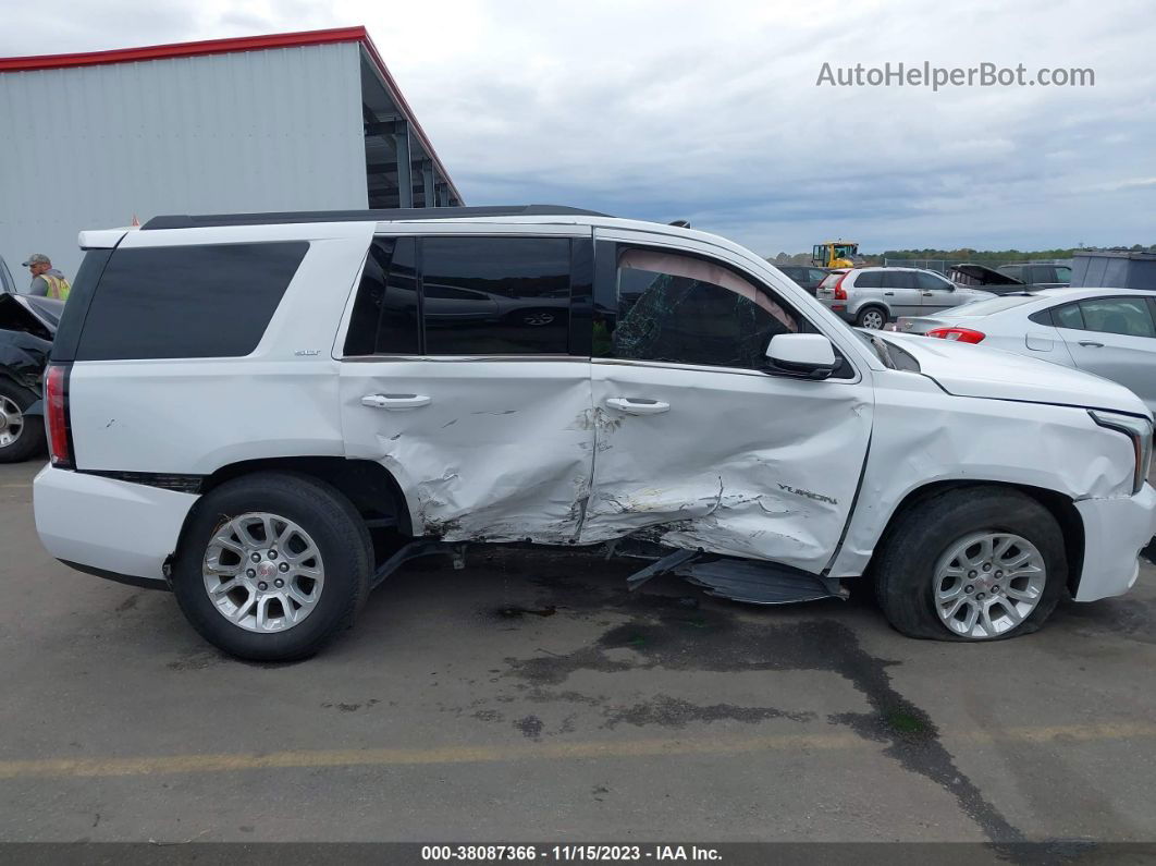 2020 Gmc Yukon 4wd Slt White vin: 1GKS2BKC6LR206756