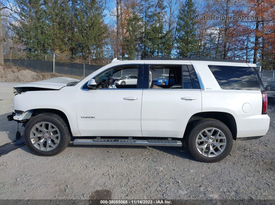 2020 Gmc Yukon 4wd Slt White vin: 1GKS2BKC7LR190101