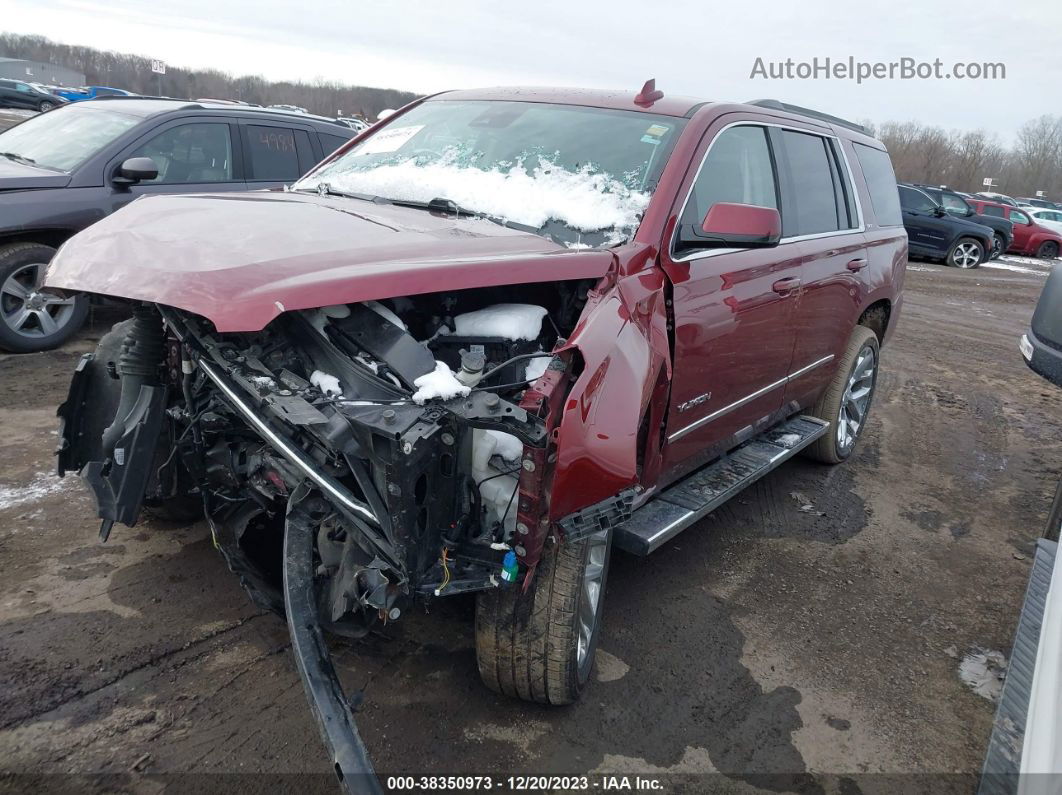 2020 Gmc Yukon 4wd Slt Burgundy vin: 1GKS2BKC8LR191578