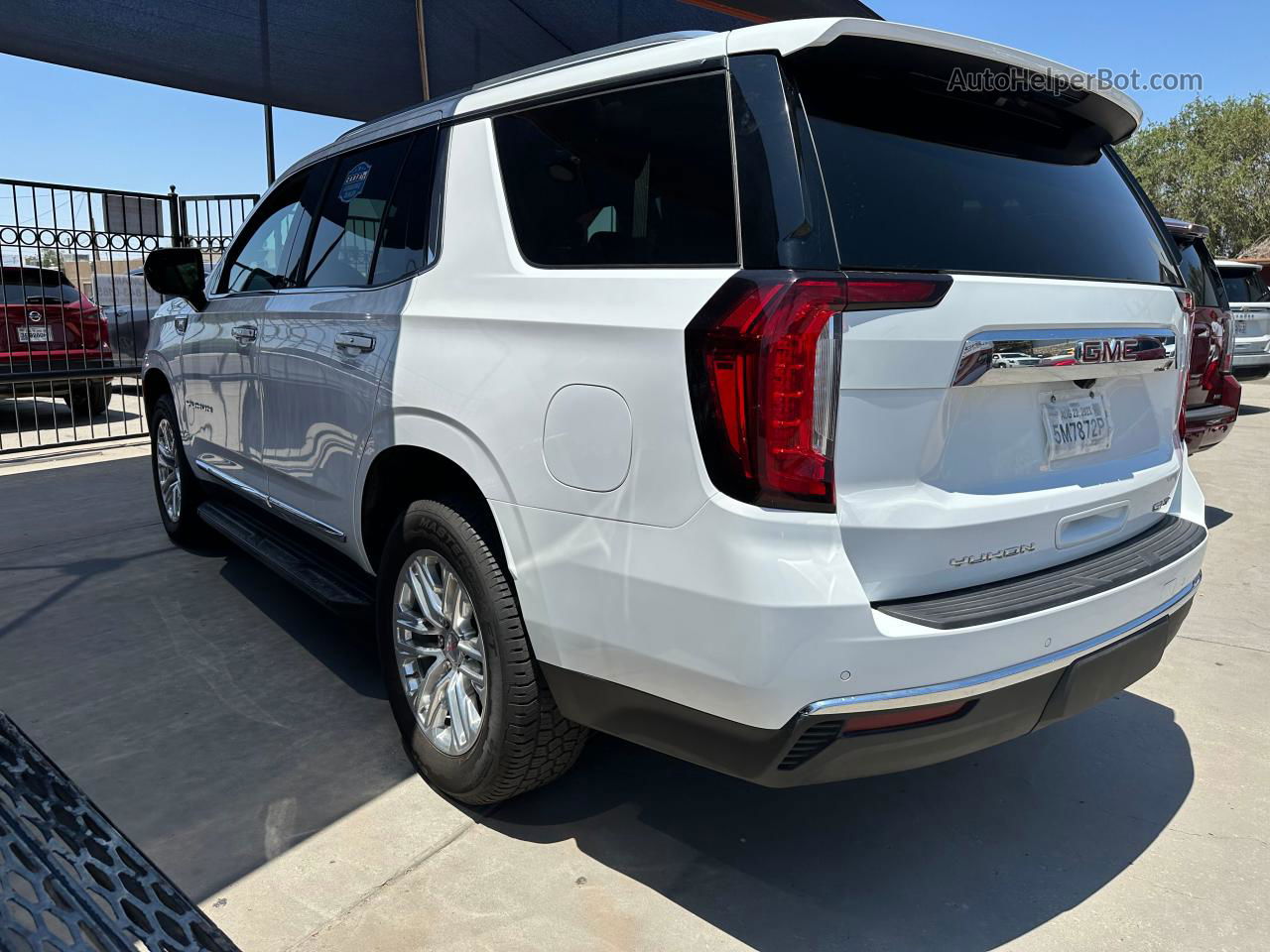 2021 Gmc Yukon Slt White vin: 1GKS2BKD0MR372376