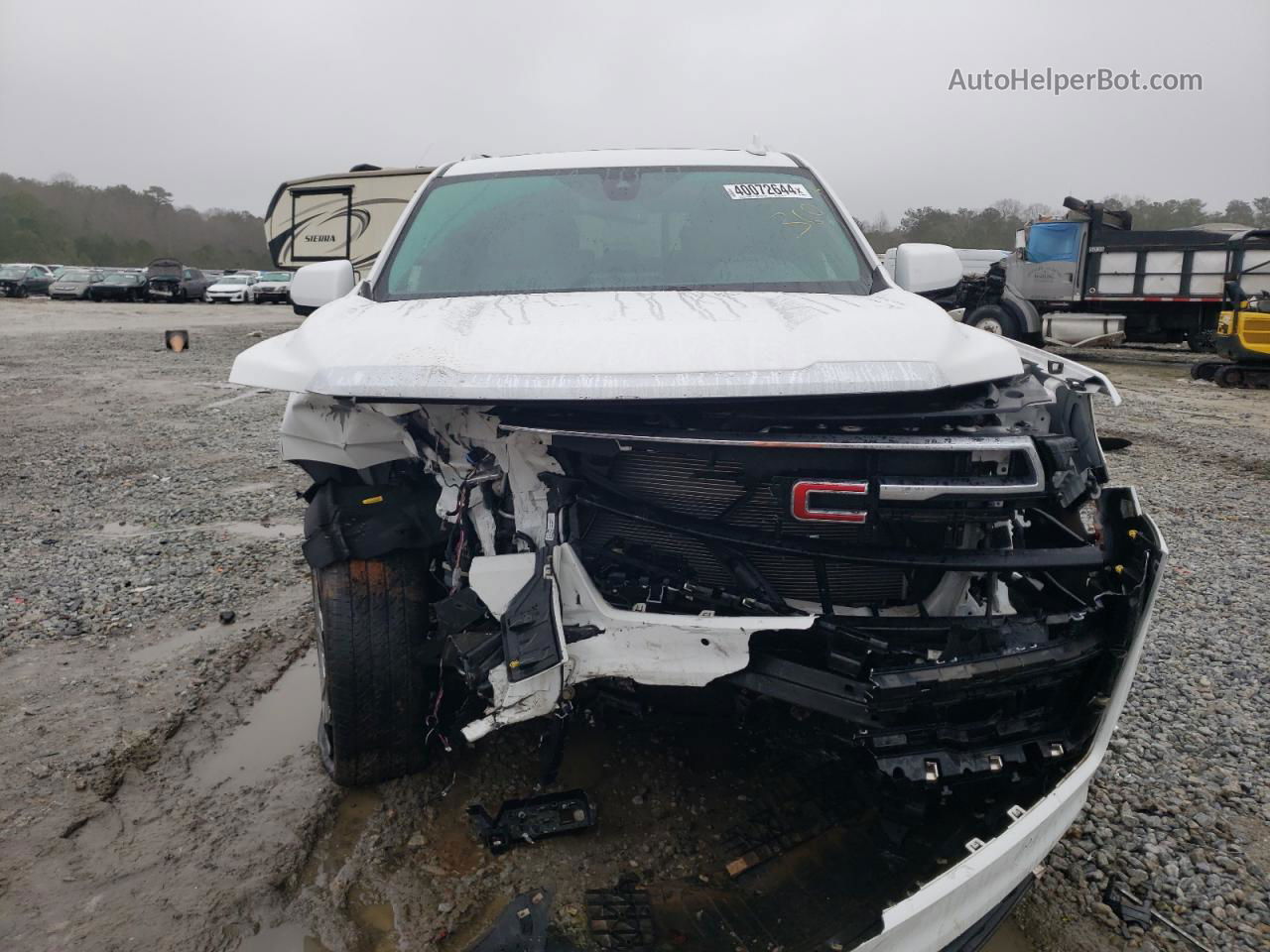 2021 Gmc Yukon Slt White vin: 1GKS2BKD3MR116068