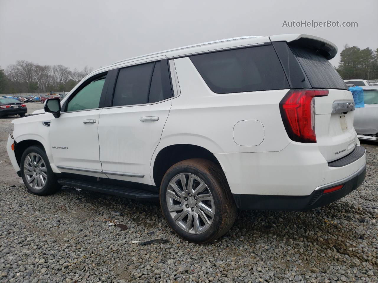 2021 Gmc Yukon Slt White vin: 1GKS2BKD3MR116068