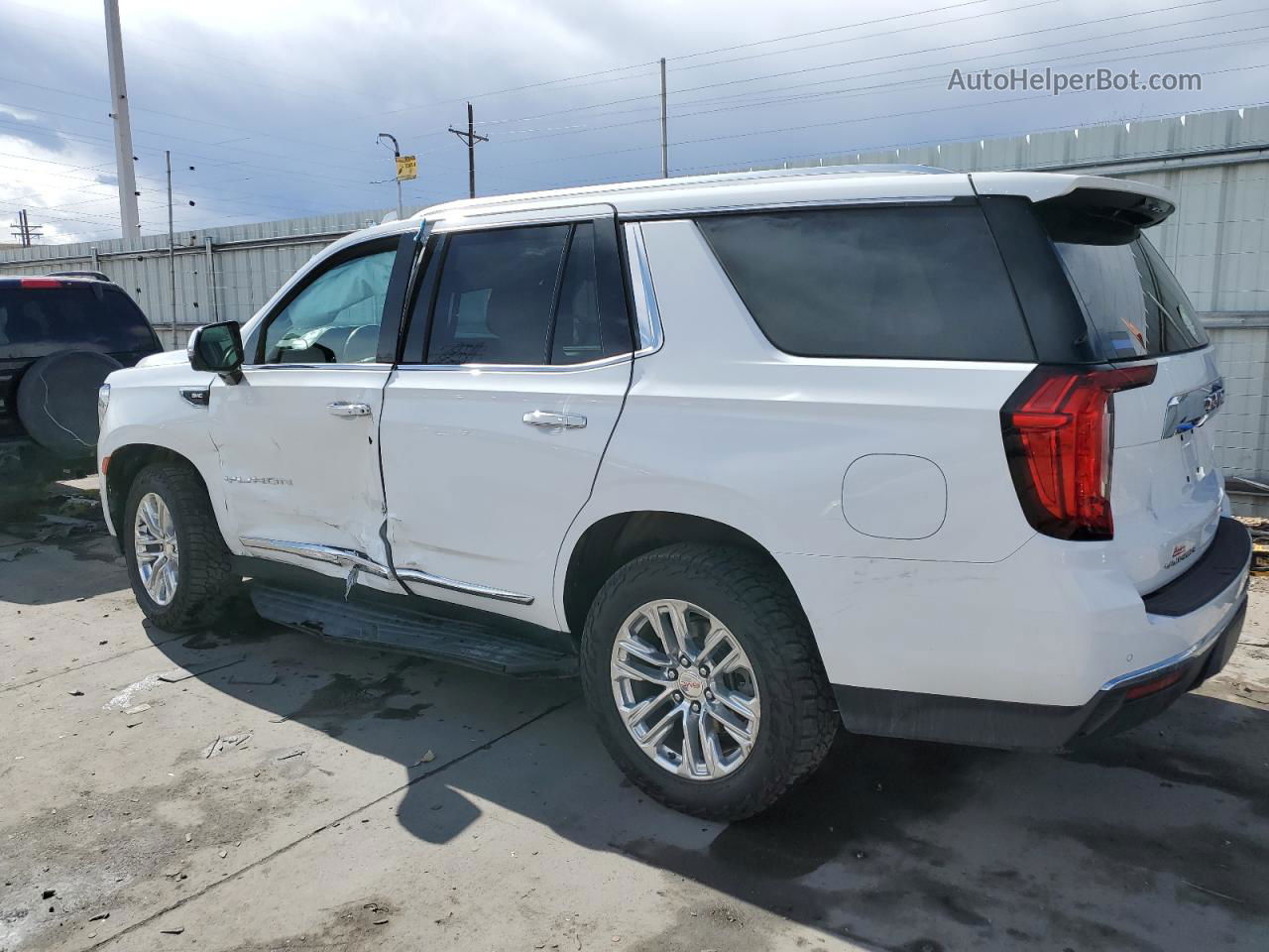 2021 Gmc Yukon Slt White vin: 1GKS2BKD3MR185679