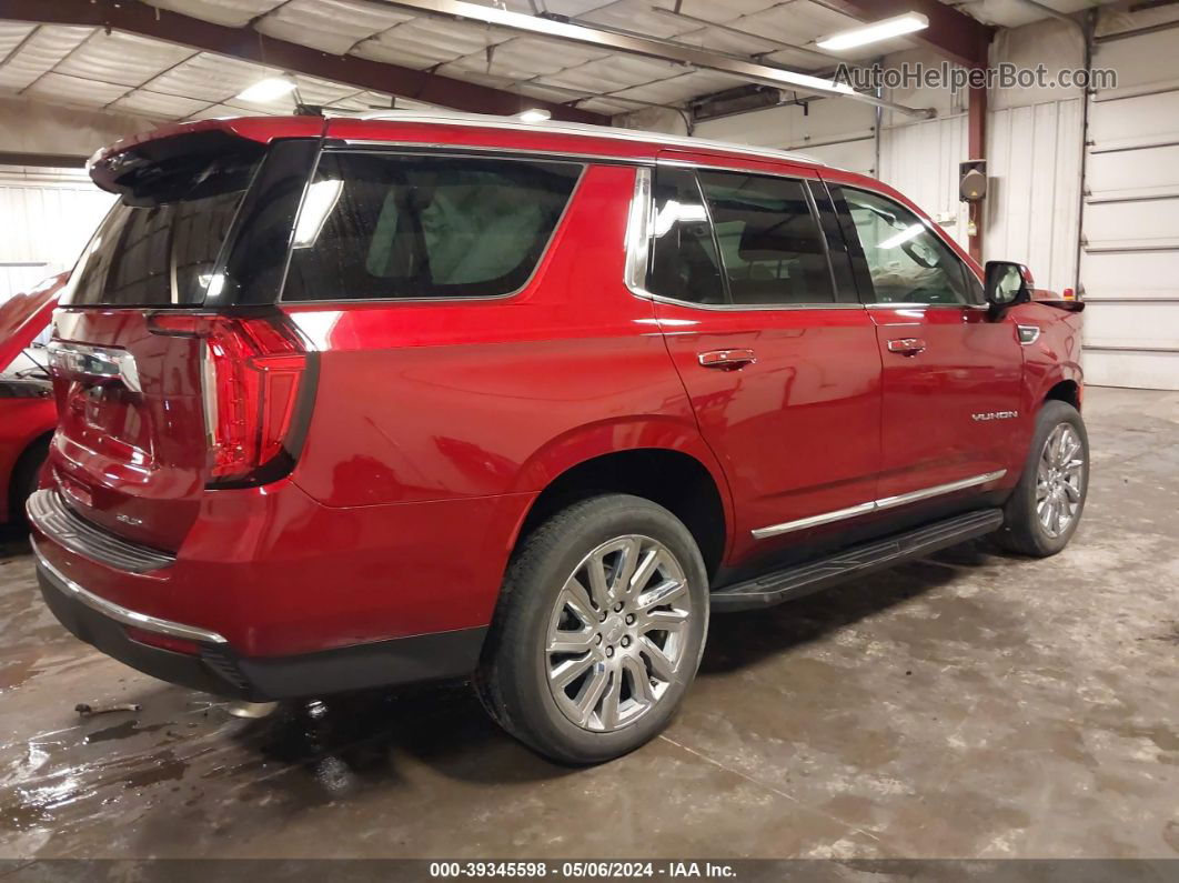 2021 Gmc Yukon 4wd Slt Burgundy vin: 1GKS2BKD3MR417231