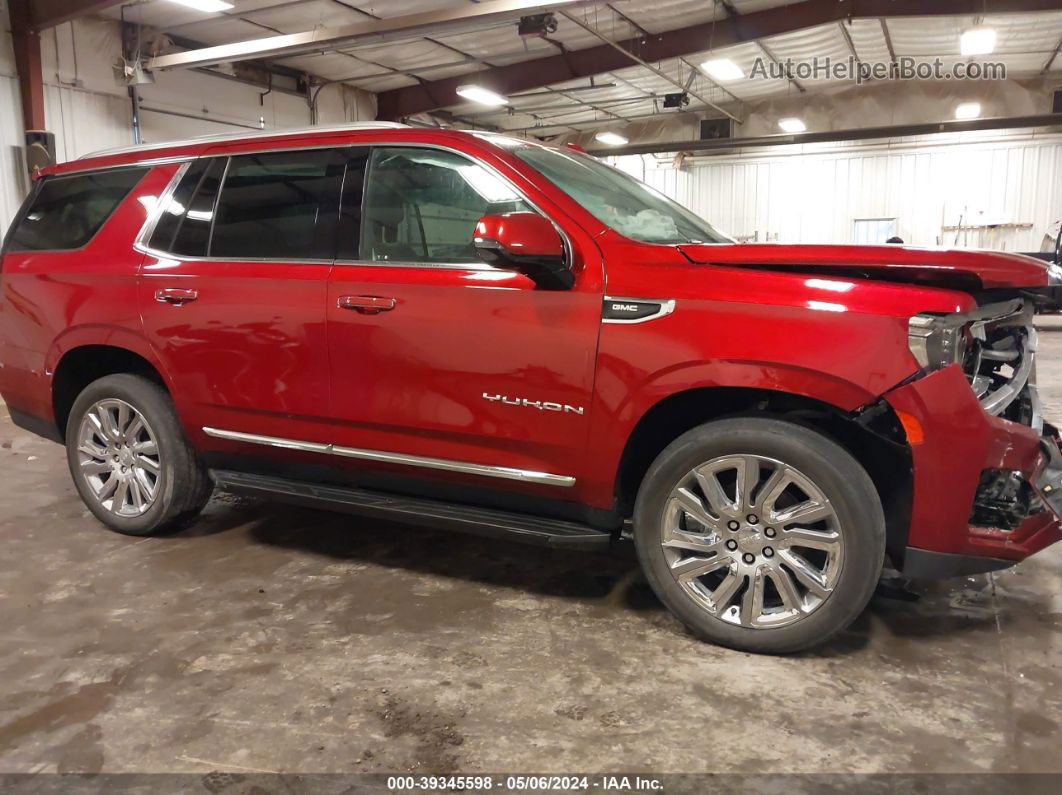 2021 Gmc Yukon 4wd Slt Burgundy vin: 1GKS2BKD3MR417231