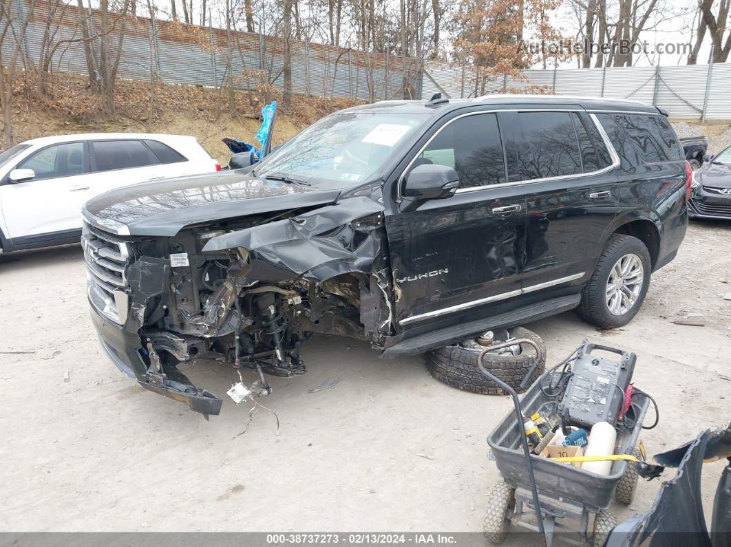 2021 Gmc Yukon 4wd Slt Black vin: 1GKS2BKD3MR422266