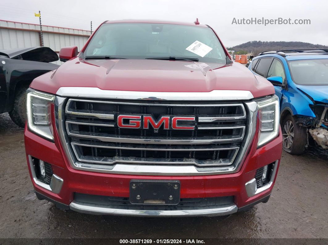 2021 Gmc Yukon 4wd Slt Burgundy vin: 1GKS2BKD6MR127761