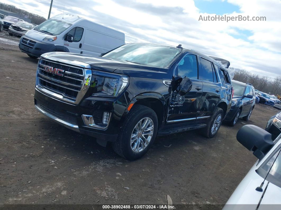 2021 Gmc Yukon 4wd Slt Black vin: 1GKS2BKD7MR401260