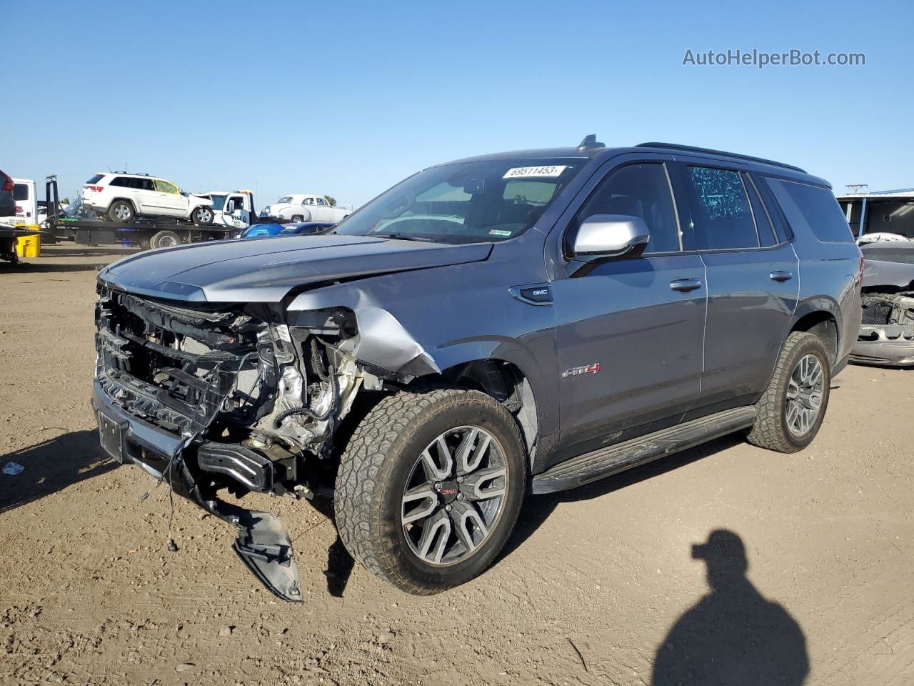 2021 Gmc Yukon At4 Gray vin: 1GKS2CKDXMR488349