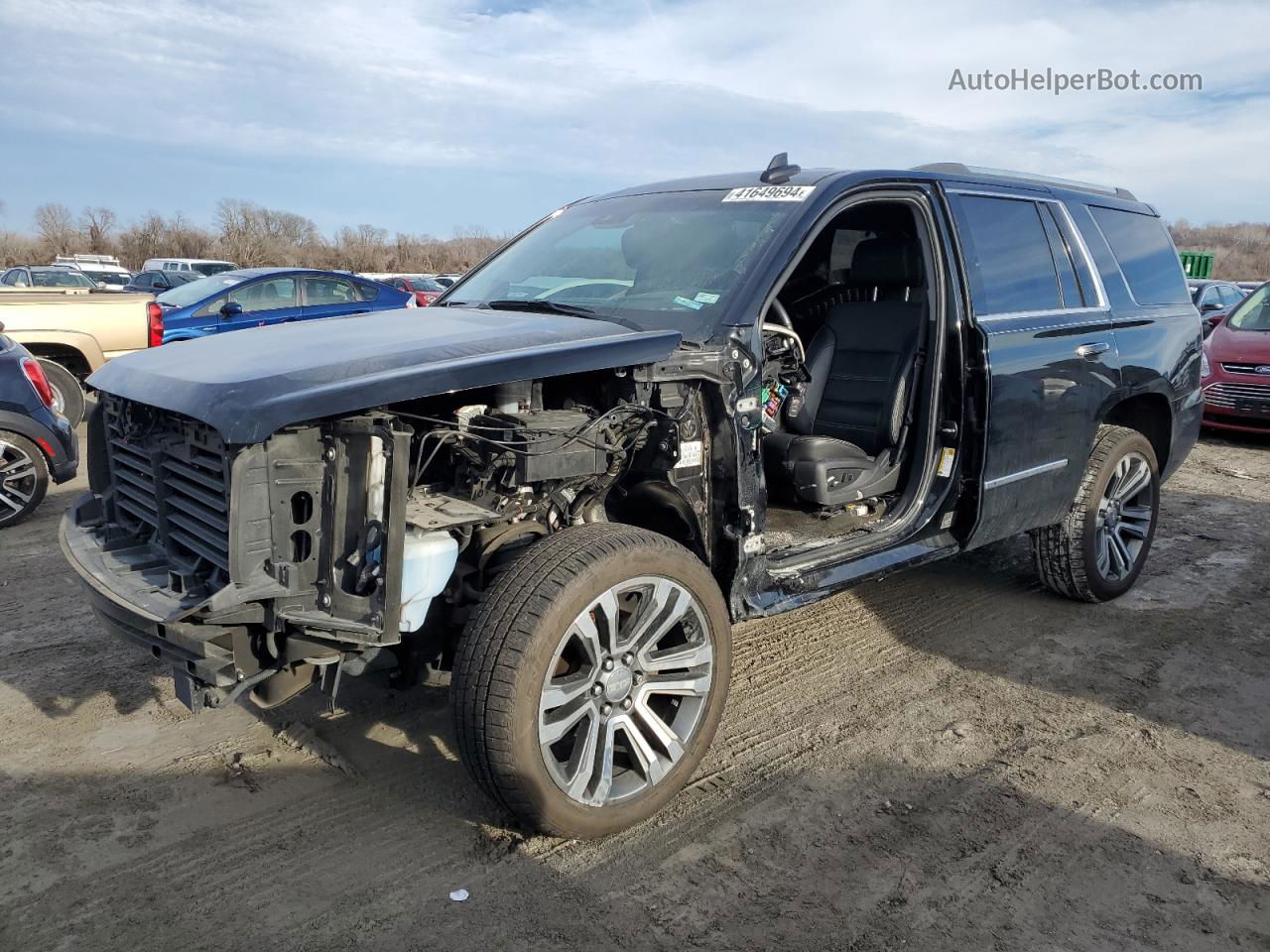 2017 Gmc Yukon Denali Черный vin: 1GKS2CKJ3HR334450