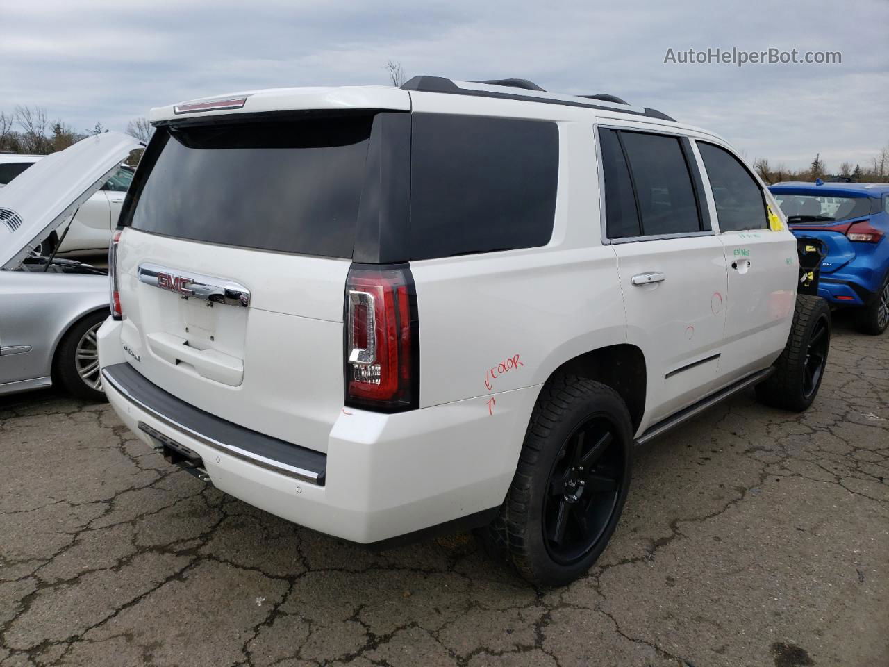 2017 Gmc Yukon Denali White vin: 1GKS2CKJ4HR373774