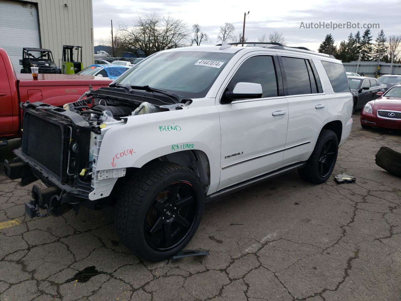 2017 Gmc Yukon Denali White vin: 1GKS2CKJ4HR373774