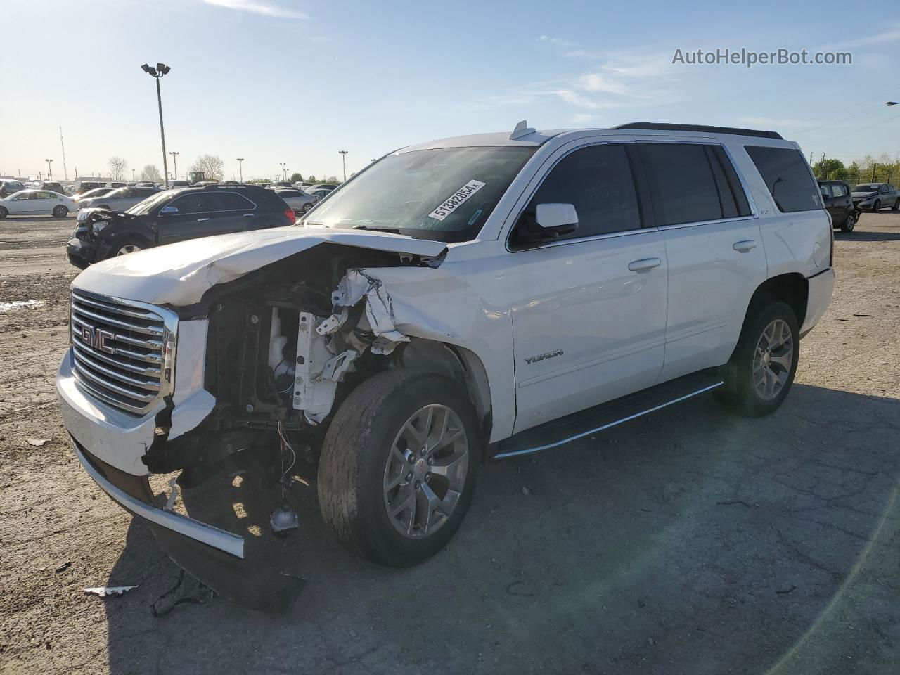 2020 Gmc Yukon Slt White vin: 1GKS2DKC3LR281376