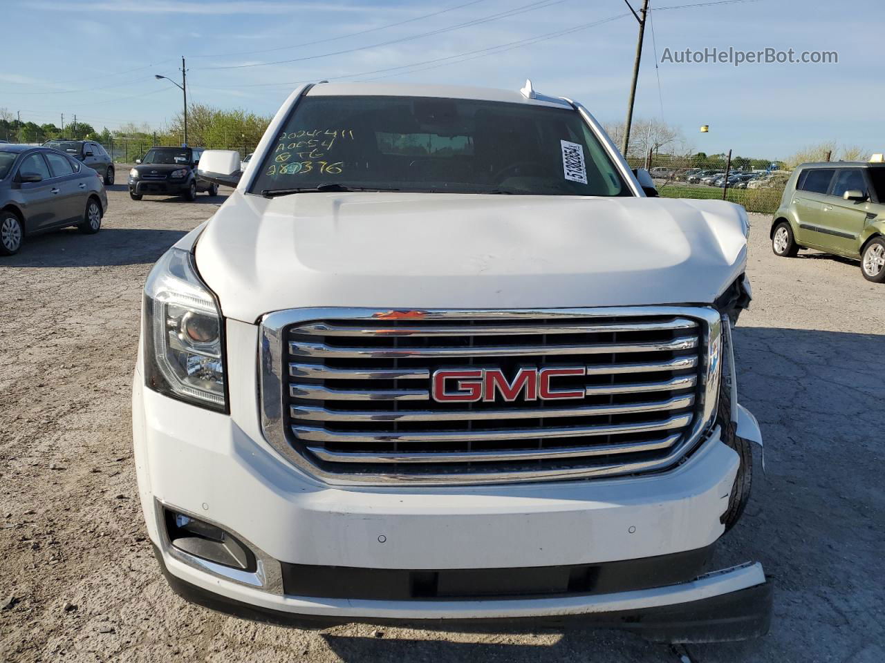 2020 Gmc Yukon Slt White vin: 1GKS2DKC3LR281376