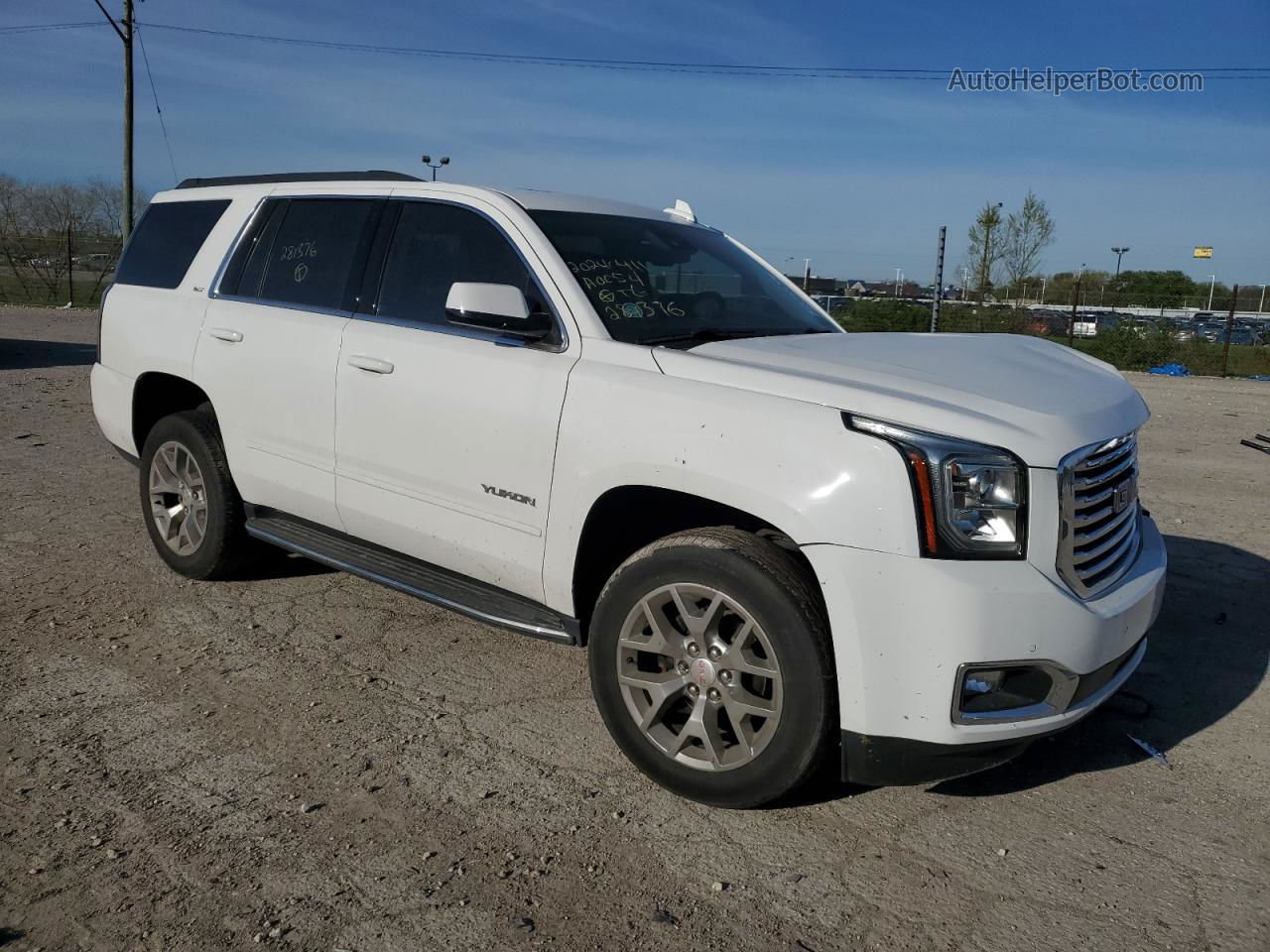 2020 Gmc Yukon Slt White vin: 1GKS2DKC3LR281376