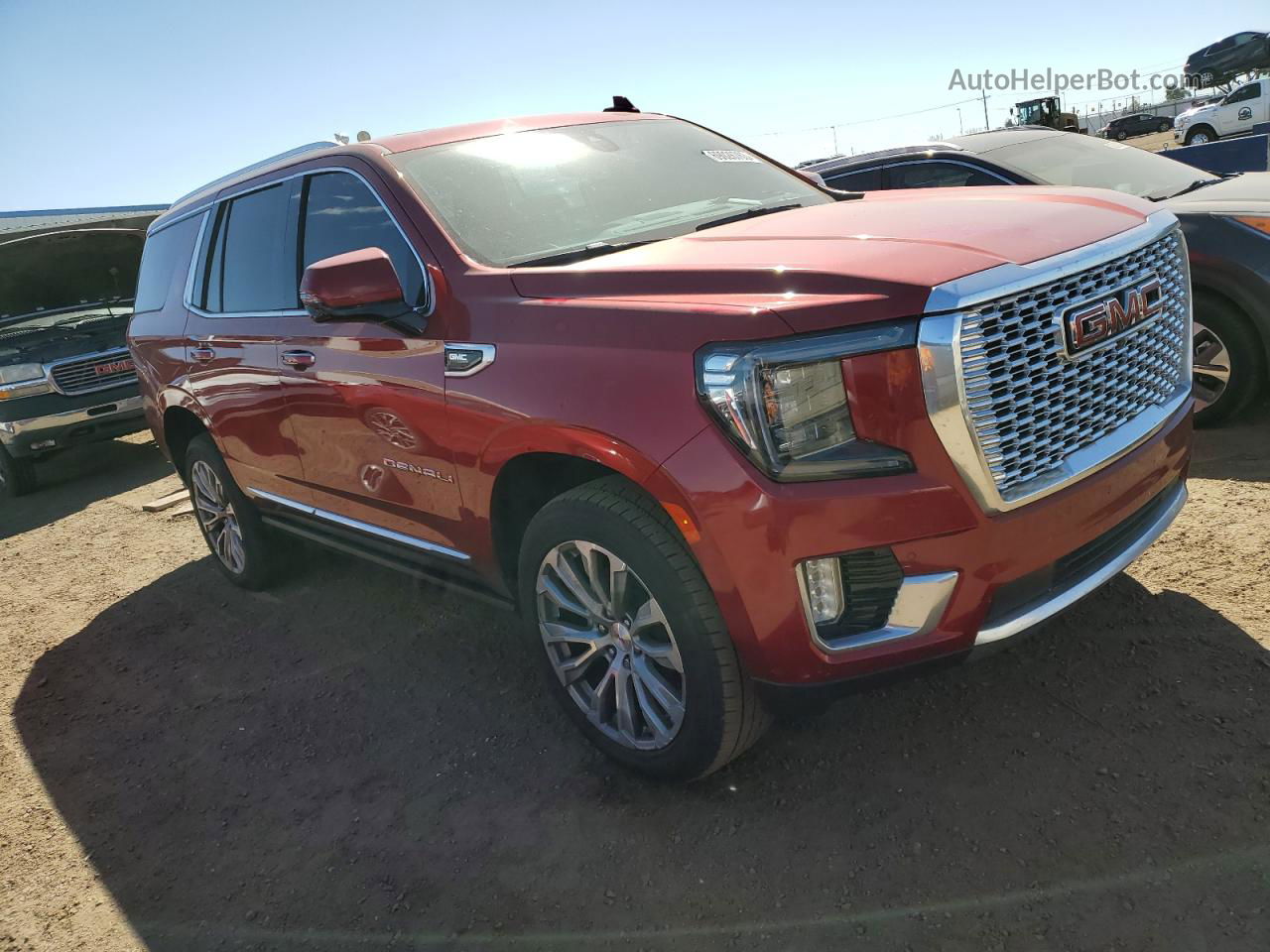 2021 Gmc Yukon Denali Red vin: 1GKS2DKL1MR132157