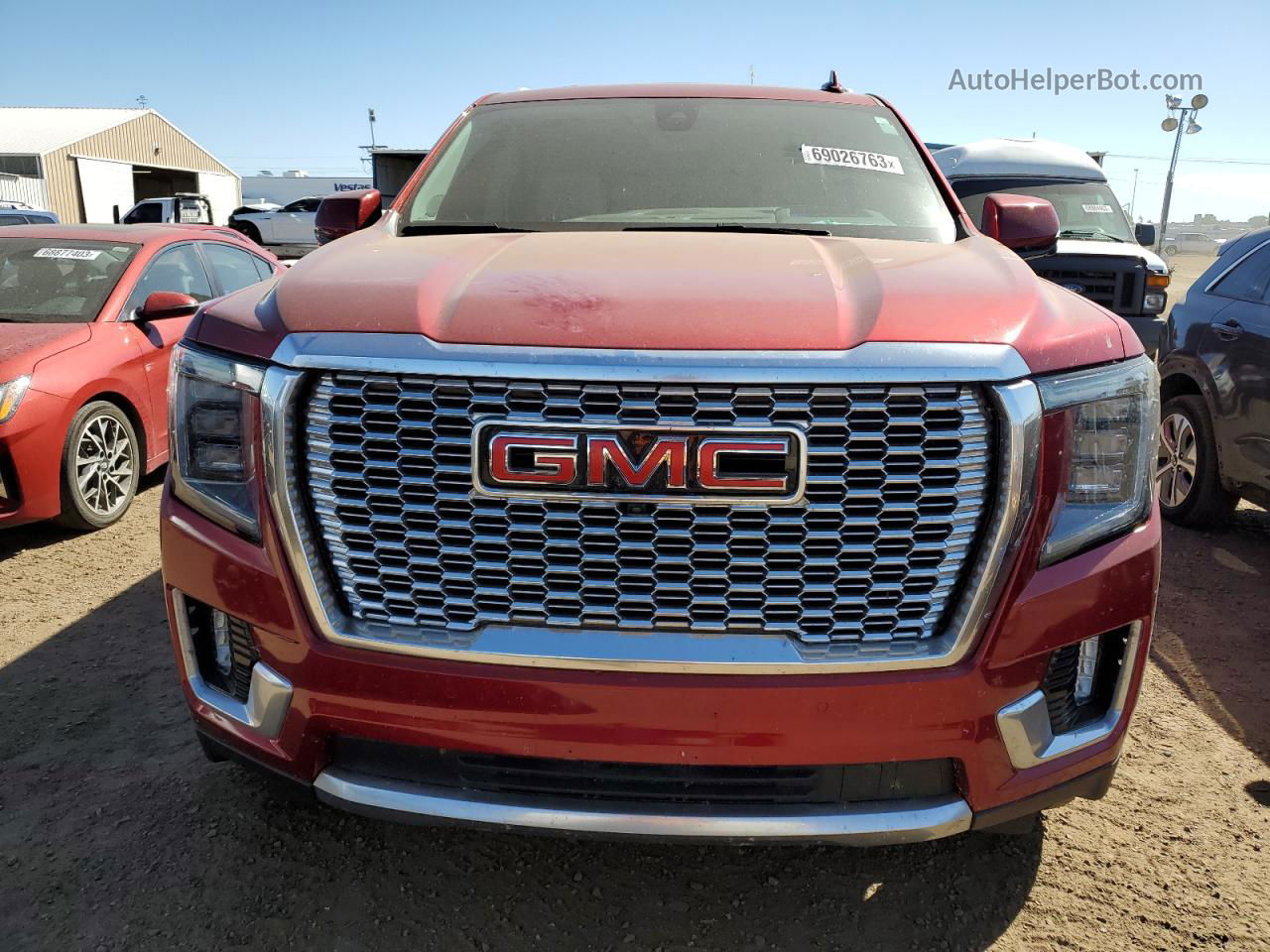 2021 Gmc Yukon Denali Red vin: 1GKS2DKL1MR132157