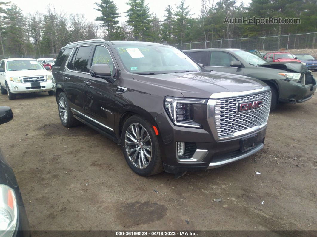 2021 Gmc Yukon Denali Brown vin: 1GKS2DKL2MR257586