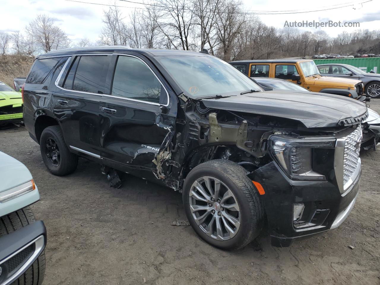 2021 Gmc Yukon Denali Black vin: 1GKS2DKL4MR173074