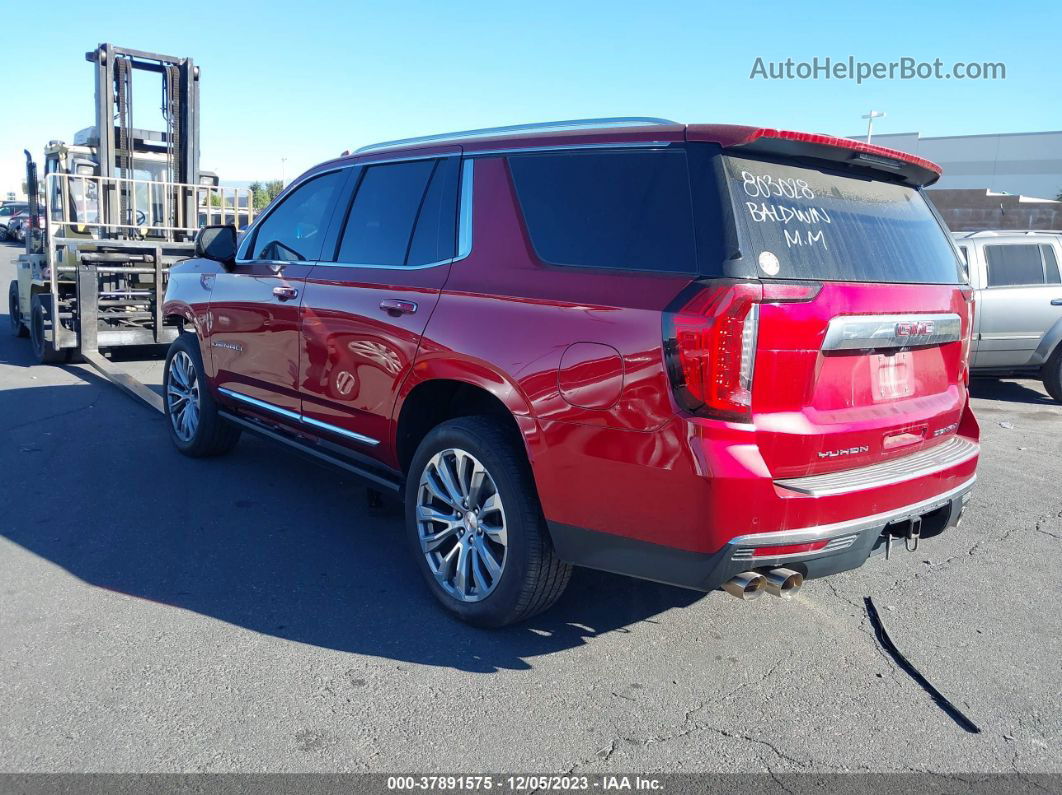 2021 Gmc Yukon Denali Burgundy vin: 1GKS2DKL6MR133014