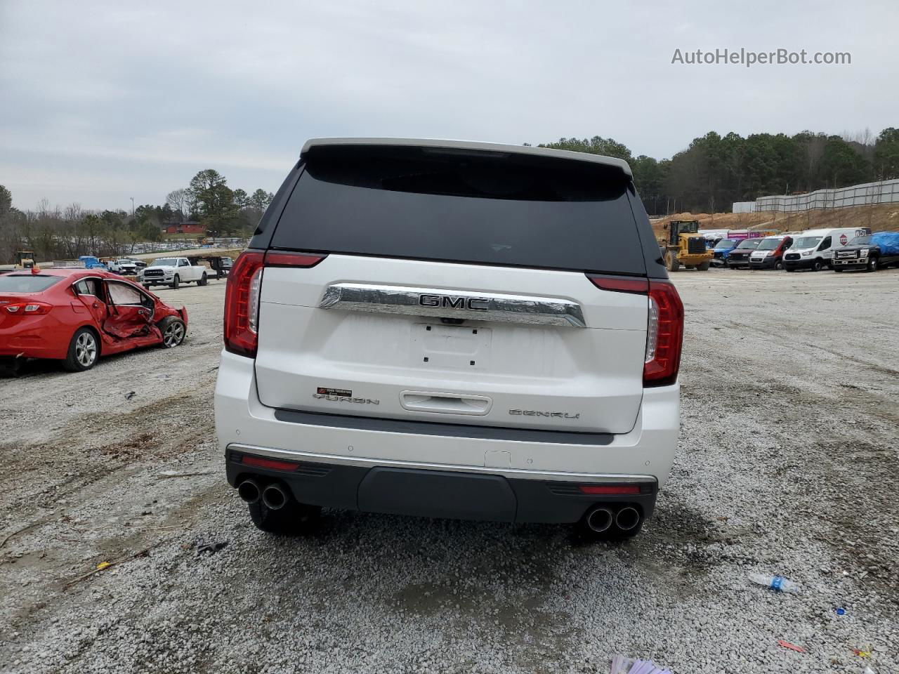 2021 Gmc Yukon Denali White vin: 1GKS2DKL6MR173061