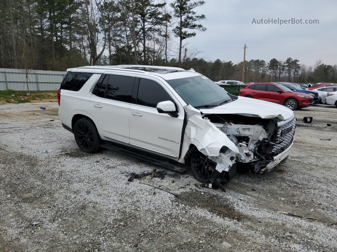 2021 Gmc Yukon Denali White vin: 1GKS2DKL6MR173061