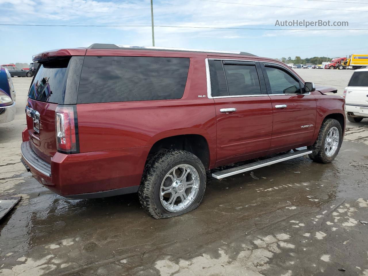 2017 Gmc Yukon Xl K1500 Sle Burgundy vin: 1GKS2FKC9HR336142