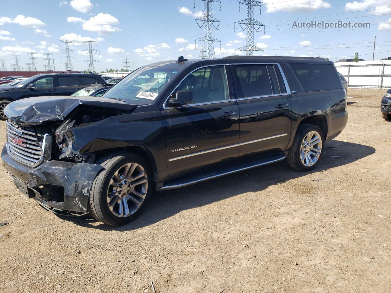 2017 Gmc Yukon Xl K1500 Slt Black vin: 1GKS2GKC0HR301253