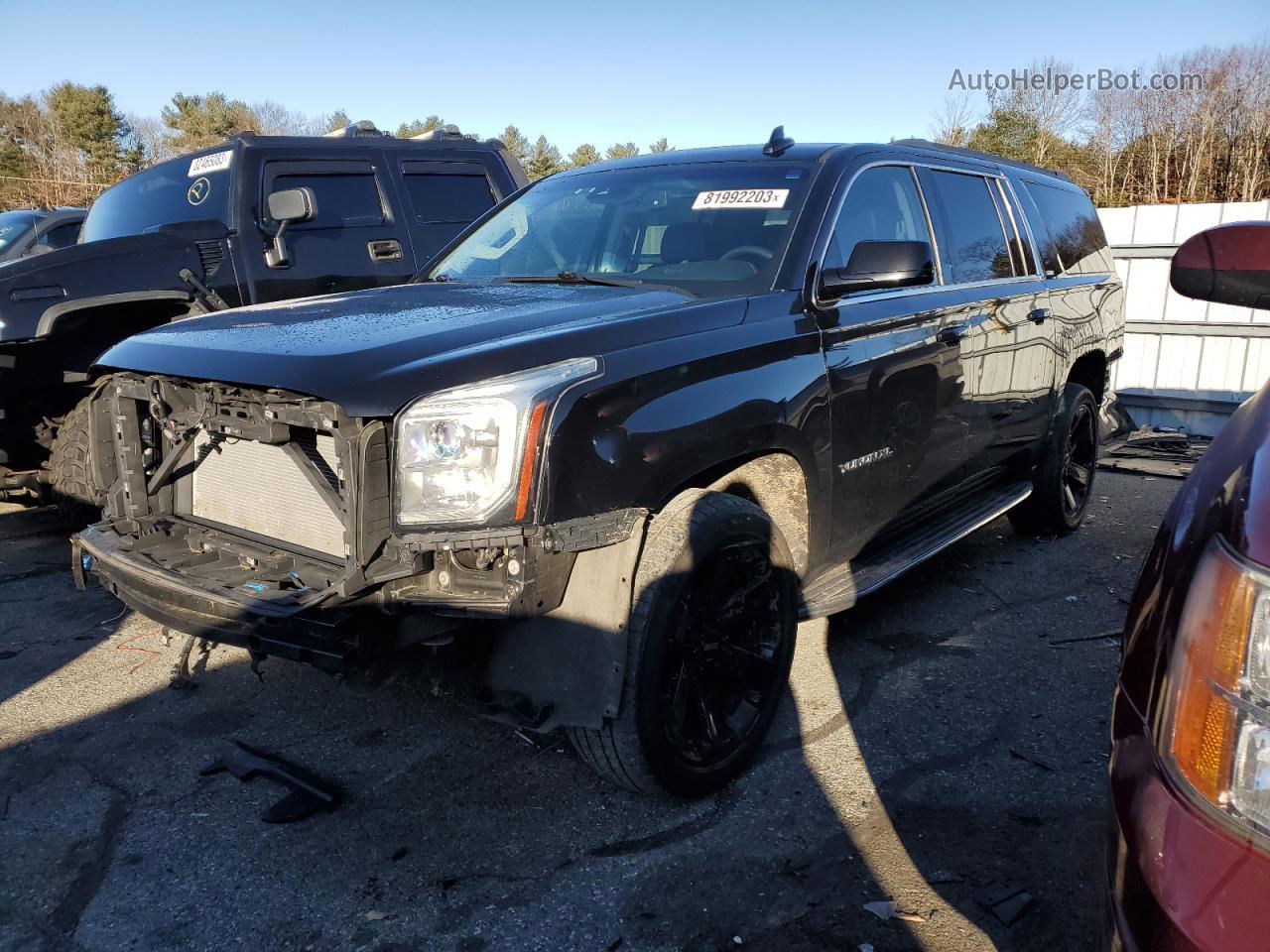 2017 Gmc Yukon Xl K1500 Slt Black vin: 1GKS2GKC3HR234793