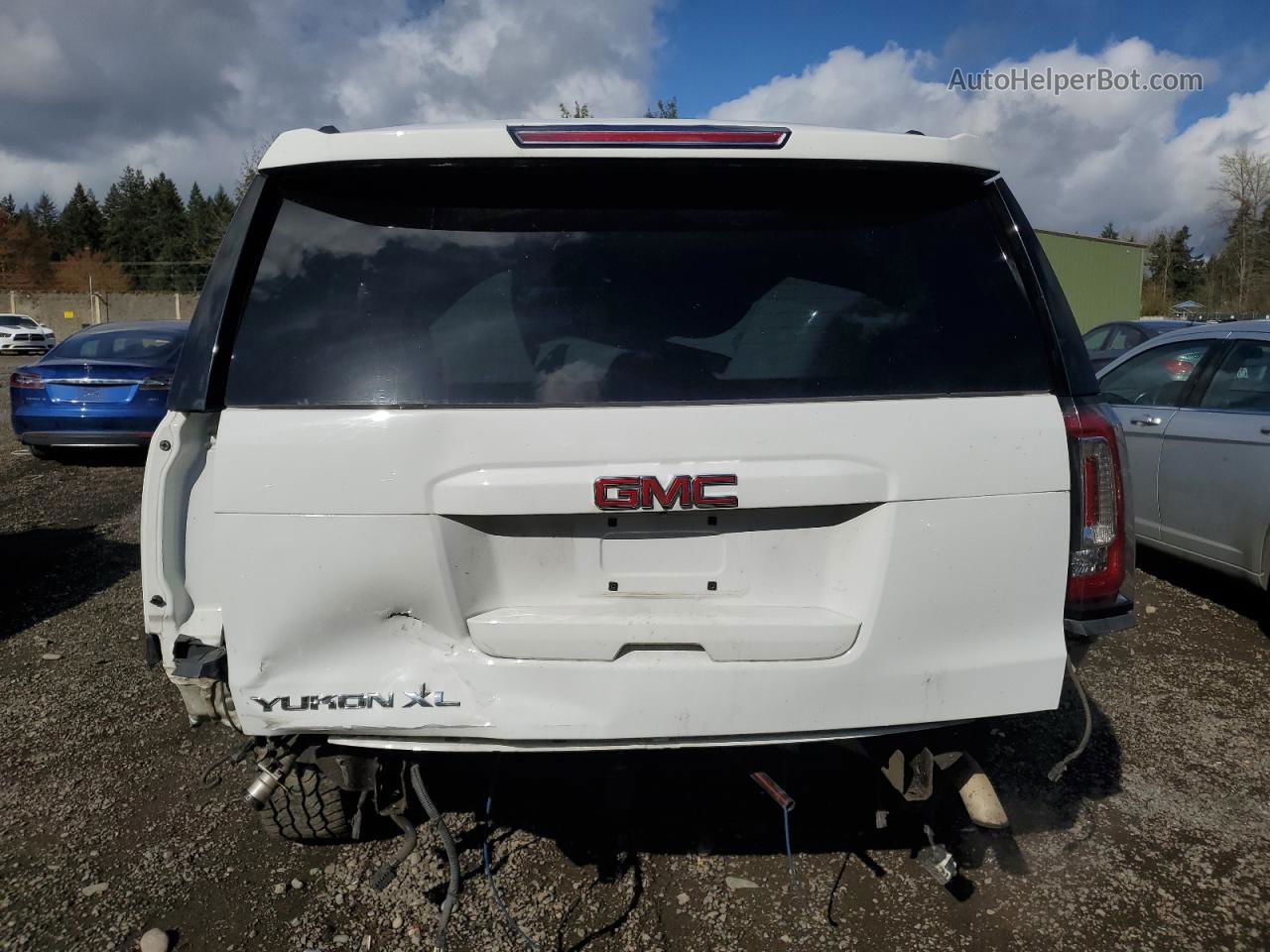 2020 Gmc Yukon Xl K1500 Slt White vin: 1GKS2GKC4LR177898