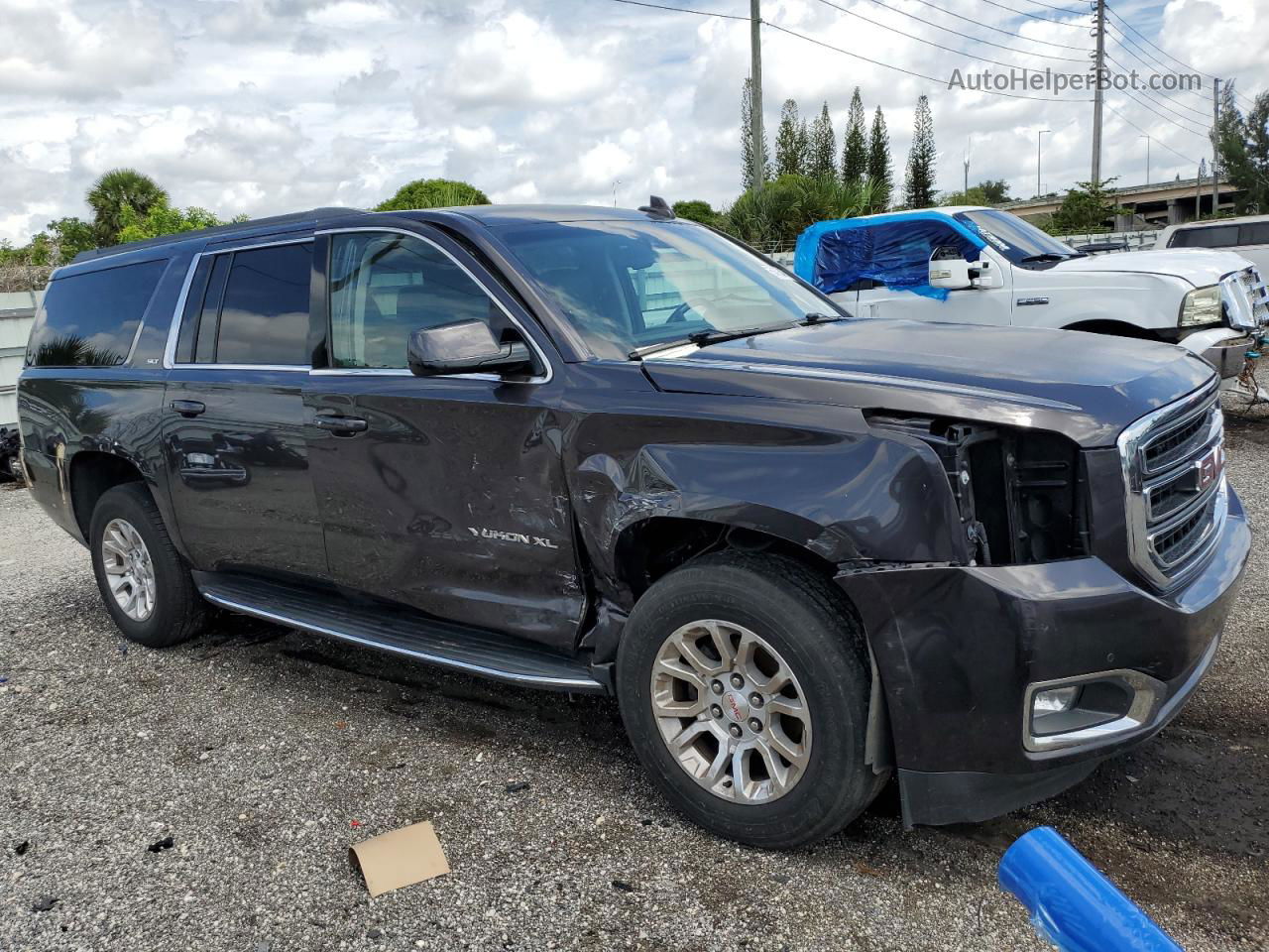 2017 Gmc Yukon Xl K1500 Slt Gray vin: 1GKS2GKC5HR177447